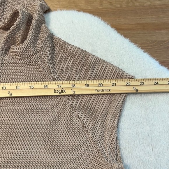 Jordan Taylor Womens Brown Beige Deep V-Neck Hooded Swimsuit Cover Up Size Small - Picture 10 of 12